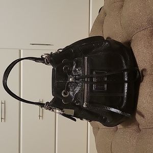 Coach Poppy Drawstring Patent Leather